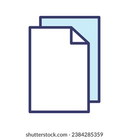 Vector de iconos de papel en el diseño de moda