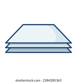 Paper icon vector on trendy design