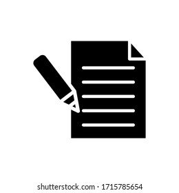 Paper icon vector on white background