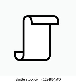 Paper Icon - Vector, Sign and Symbol for Design, Presentation, Website or Apps Elements.