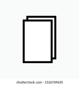 
Paper Icon - Vector, Sign and Symbol for Design, Presentation, Website or Apps Elements. 