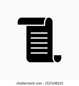 Paper Icon - Vector, Sign and Symbol for Design, Presentation, Website or Apps Elements. 