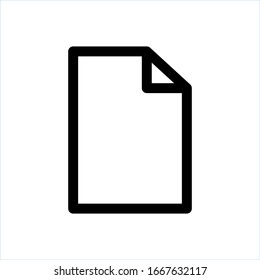 Paper icon vector simple design.