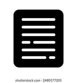 Paper Icon Vector Symbol Design Illustration