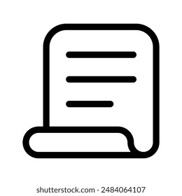 Paper Icon Vector Symbol Design Illustration