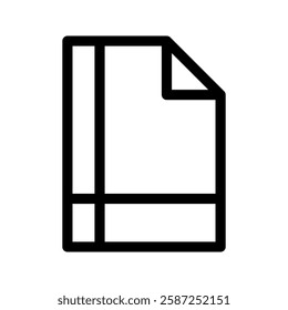 Paper Icon Vector Symbol Design Illustration