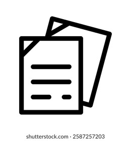 Paper Icon Vector Symbol Design Illustration