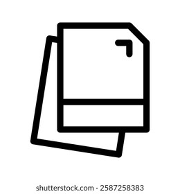 Paper Icon Vector Symbol Design Illustration