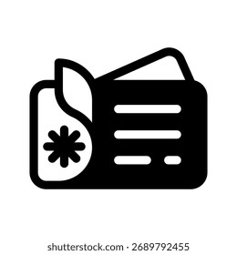 Ilustración de diseño de símbolo de Vector de icono de papel