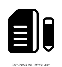 Ilustración de diseño de símbolo de Vector de icono de papel