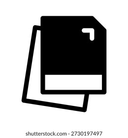 Ilustración de diseño de símbolo de Vector de icono de papel