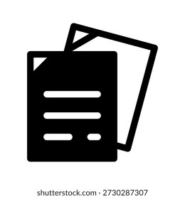 Paper Icon Vector Symbol Design Illustration