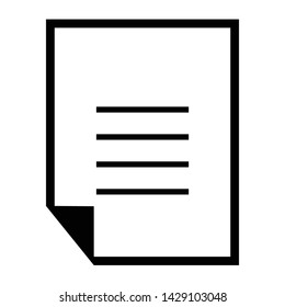 Paper Icon Vector Symbol Illustration