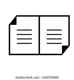 Paper Icon Vector Symbol Illustration