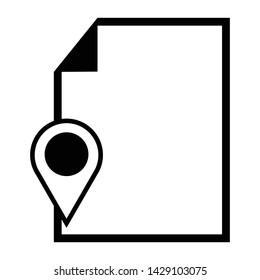 Paper Icon Vector Symbol Illustration