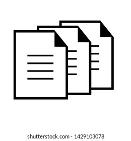 Paper Icon Vector Symbol Illustration