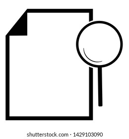 Paper Icon Vector Symbol Illustration