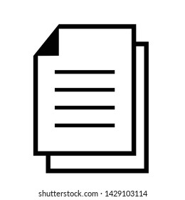 Paper Icon Vector Symbol Illustration