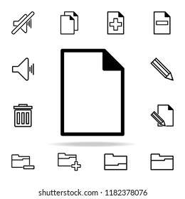 paper icon. web icons universal set for web and mobile on white background