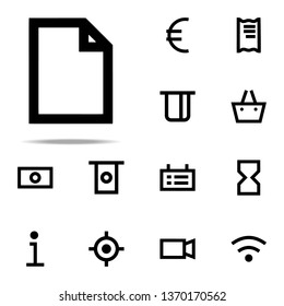 paper icon. web icons universal set for web and mobile