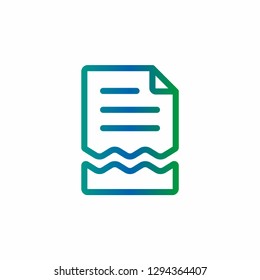Paper icon for web site