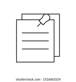 paper icon with white background