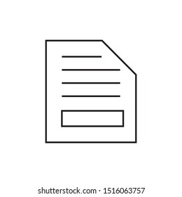 paper icon with white background