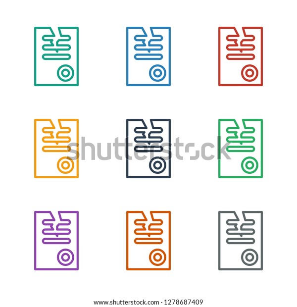 paper icon white\
background. Editable outline paper icon from company. Trendy paper\
icon for web and mobile.