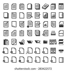 Paper icon,Document icon,Vector EPS10