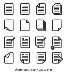 Paper icon,Document icon,Vector EPS10