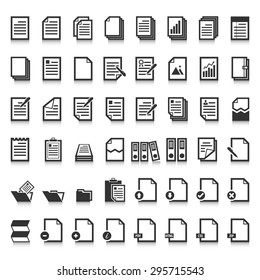Paper icon,Document icon,Vector EPS10