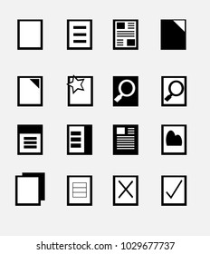Paper icon,File document and paper page document for business,Vector.
