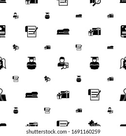 paper icons pattern seamless. Included editable filled Stapler, tax consultant, quest, terms & conditions, Product Listing, gifts, Angel investor icons. paper icons for web and mobile.
