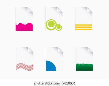 paper icons set