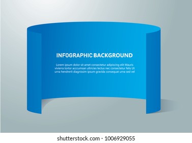 paper info graphic banners vector design template