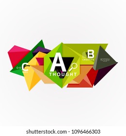 Papier-Infografik-Banner-Vorlage mit b c-Optionen, Infografik-Elemente. Vektorgrafik