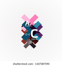 Papier-Infografik-Banner-Vorlage mit b c-Optionen, Infografik-Elemente. Vektorgrafik
