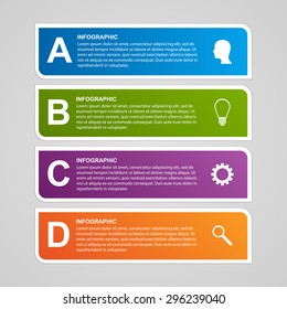 Paper infographic design template.