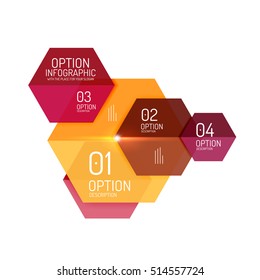 Paper infographic layout design templates for backgrounds, presentations and options