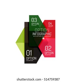 Paper infographic layout design templates for backgrounds, presentations and options
