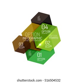 Paper infographic layout design templates for backgrounds, presentations and options