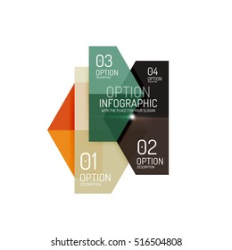 Paper infographic layout design templates for backgrounds, presentations and options