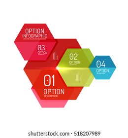 Paper infographic layout design templates for backgrounds, presentations and options