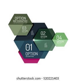 Paper infographic layout design templates for backgrounds, presentations and options