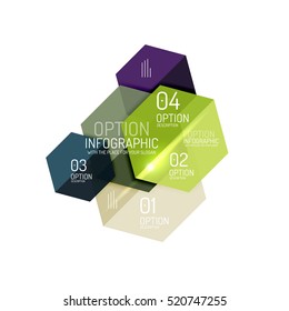 Paper infographic layout design templates for backgrounds, presentations and options