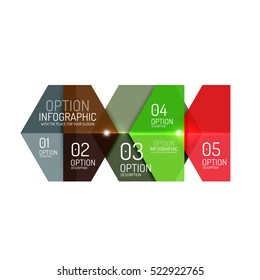 Paper infographic layout design templates for backgrounds, presentations and options
