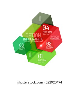 Paper infographic layout design templates for backgrounds, presentations and options