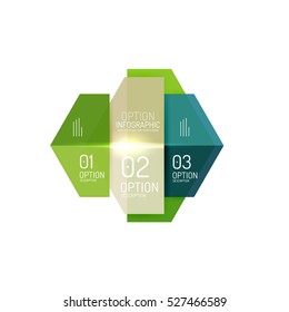 Paper infographic layout design templates for backgrounds, presentations and options