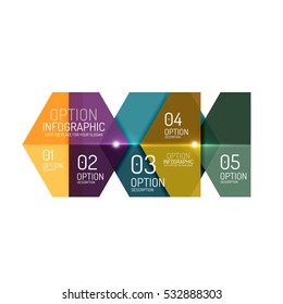 Paper infographic layout design templates for backgrounds, presentations and options