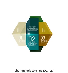 Paper infographic layout design templates for backgrounds, presentations and options